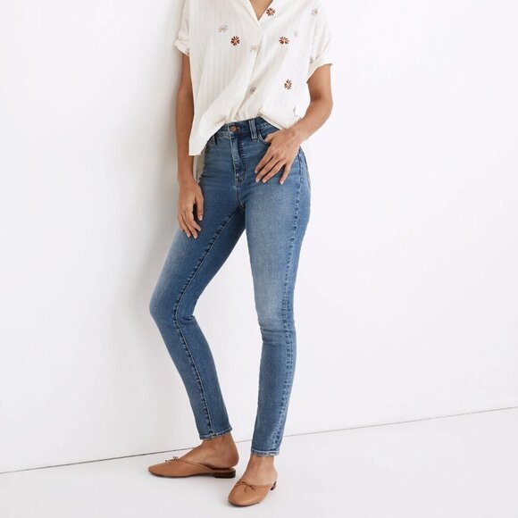 Madewell 10" High-Rise Roadtripper Authentic Skinny Jeans- Size 25 - Picture 1 of 14